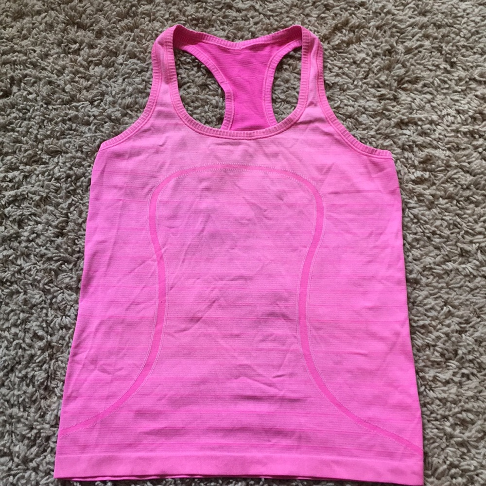 Lululemon Swiftly Tech Racerback in bright pink